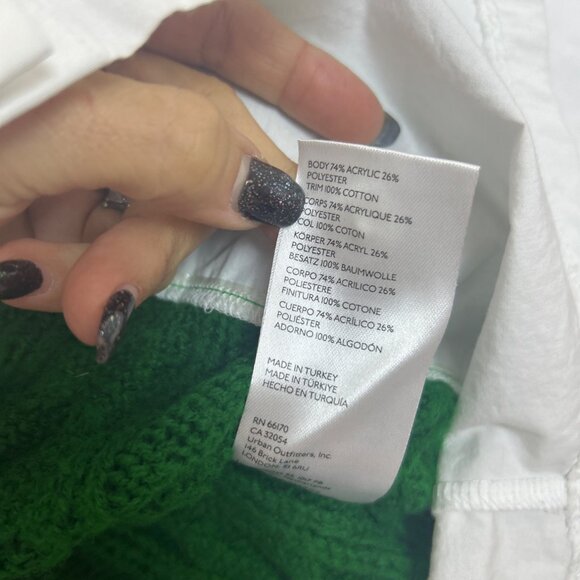 Maeve Green Cable Knit Sweater - Picture 8 of 11